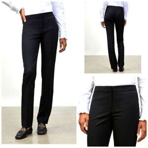 Lafayette 148 New York Womens 6 Barrow Stretch Wool Pants Gray Retail $598